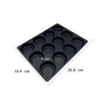 12 compartments food container custom blister plastic chocolate tray